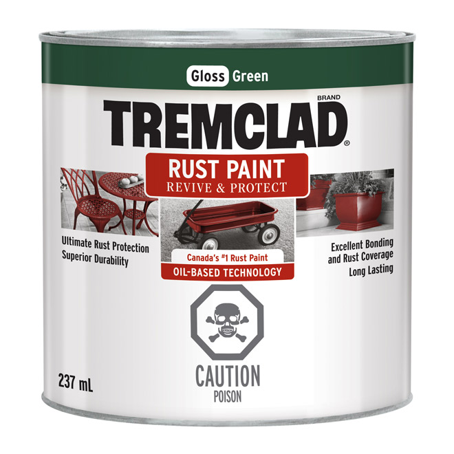 Tremclad(R) Rust Paint Gloss Finish 237 Ml Green 27029X125