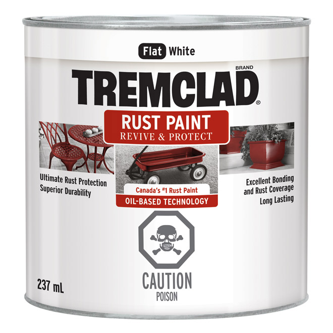 Tremclad(R) Rust Paint 237 Ml White Matte 27061X125 RénoDépôt