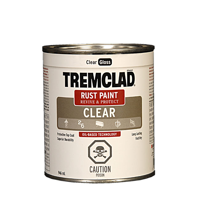 Tremclad(R) Rust Paint Gloss Finish 946 Ml Clear