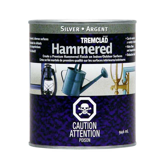 Tremclad Antirust Paint 946 ml Hammered Finish Silver 254829