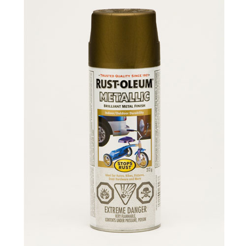 RustOleum Metallic Enamel Paint 312 G Antique Brass 242627