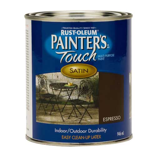Peinture multi-usage Painter's Touch, à base d'eau, satiné, expresso, 946 ml