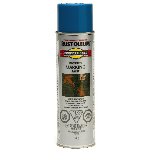 RustOleum Inverted Marking Paint Aerosol 426 g Caution Blue