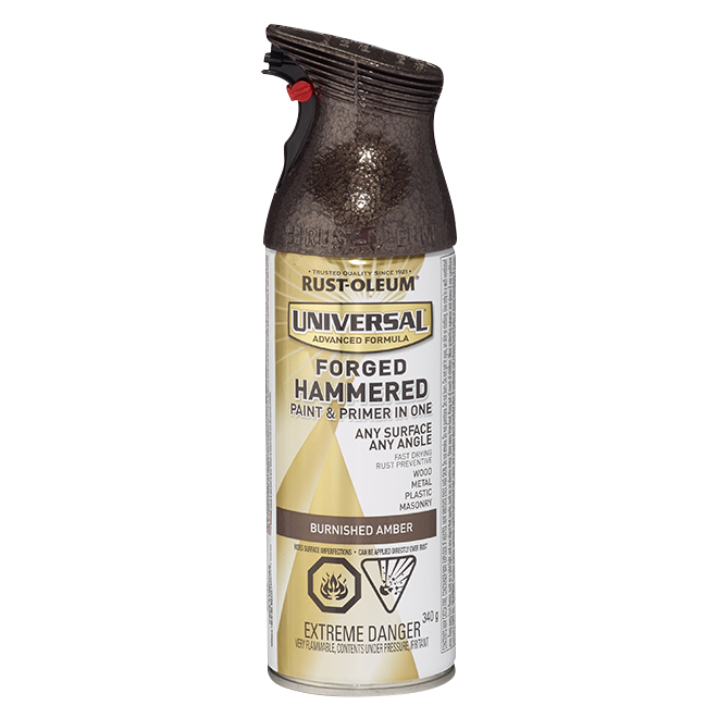 RUSTOLEUM Hammered Spray Paint 340 g Burnished Amber 272577 Réno