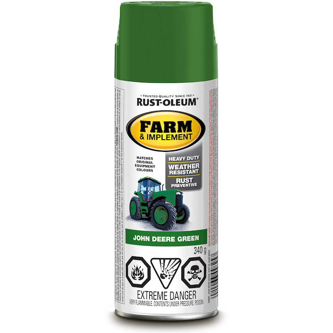 RustOleum Gloss John Deere Green Spray Paint (340 G) 350601 RénoDépôt