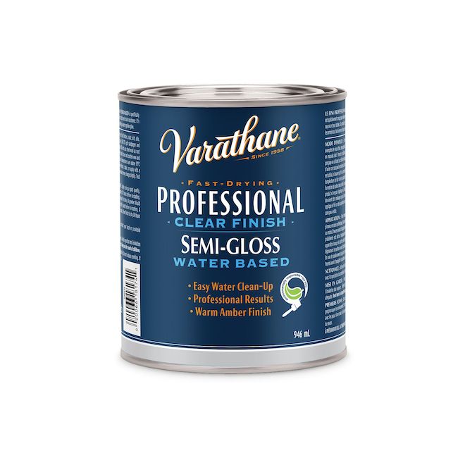 Varathane 946ml SemiGloss Water Based Clear Varnish 387730 RénoDépôt