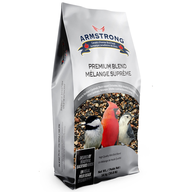 Mélange suprême Armstrong 14 kg nourriture pour oiseaux au plumage coloré