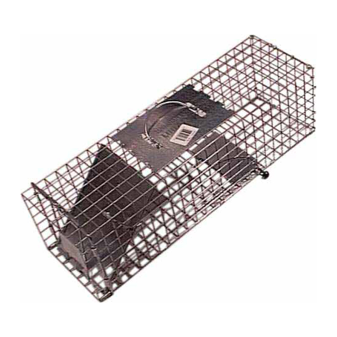 ECKO 25.22 x 8.22 x 8.14 in Galvanized Steel Cage Trap of Medium Size