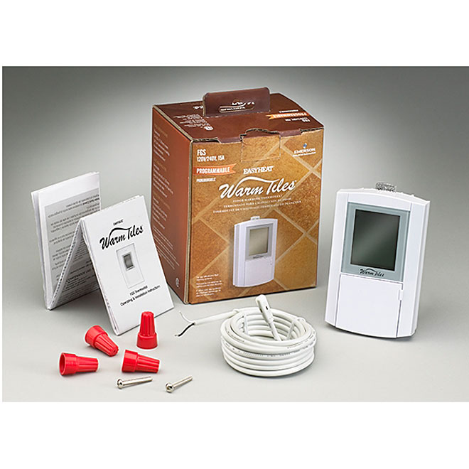Thermostat programmable pour plancher chauffant Ouellet, 120-240V, bla –  Liquidair