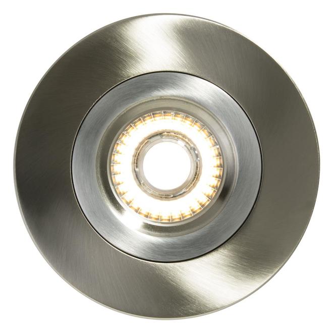 Trenz Retina LED Recessed Light - Dimmable - 60 W - 4-in - Brushed ...