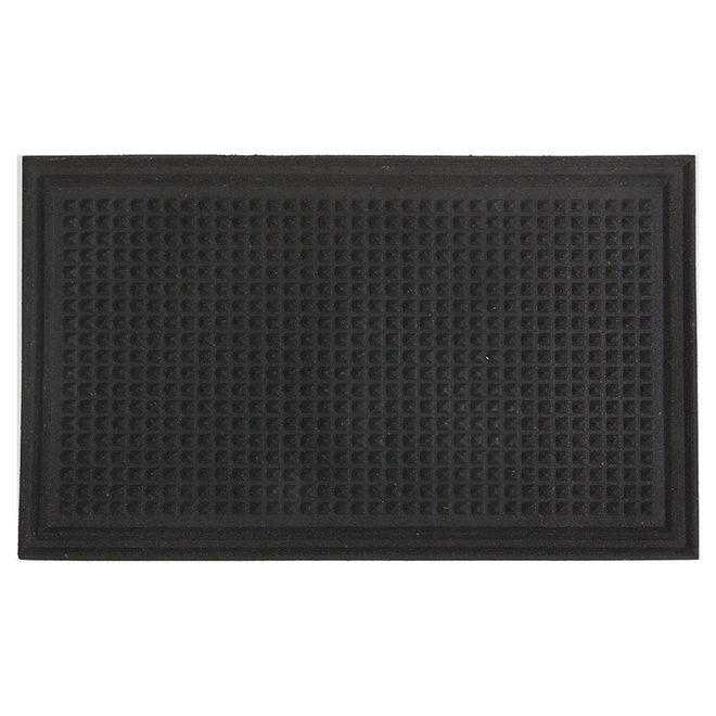 Outdoor Recycled Rubber Mat Black CRNUB1830 RénoDépôt