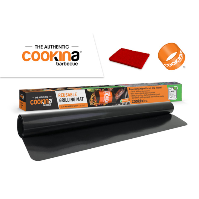 COOKINA Reusable Barbecue Grilling Mat - 40-cm x 50-cm
