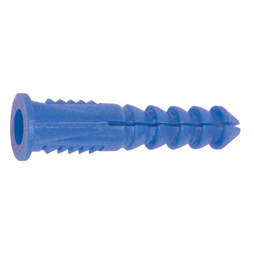 Chevilles d'ancrage en plastique Cobra, no 8, 1 1/4 po L., boîte de 75,  bleues, vis vendues séparément 193M