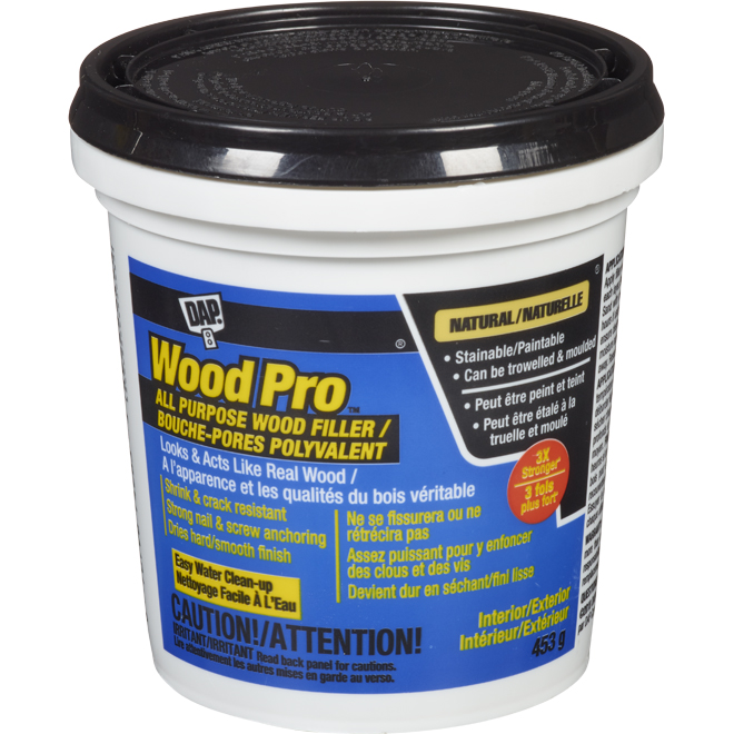 DAP Wood Pro 453-g Natural Latex Indoor/Outdoor All-Purpose Wood Filler ...