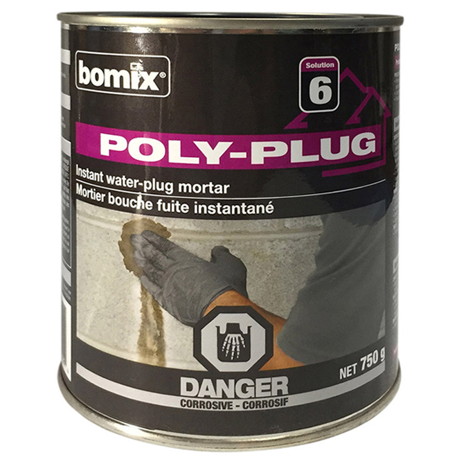 BOMIX "Poly-Plug" Instant Water-Plug cement | Réno-Dépôt