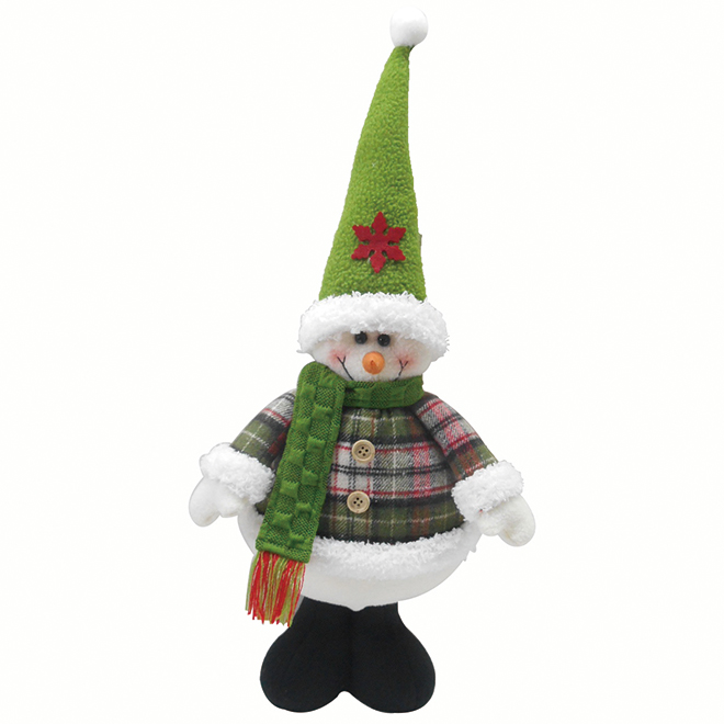 Peluche animée Grinch avec chapeau de père Noël et écharpe par Gemmy 10,63  po 111470
