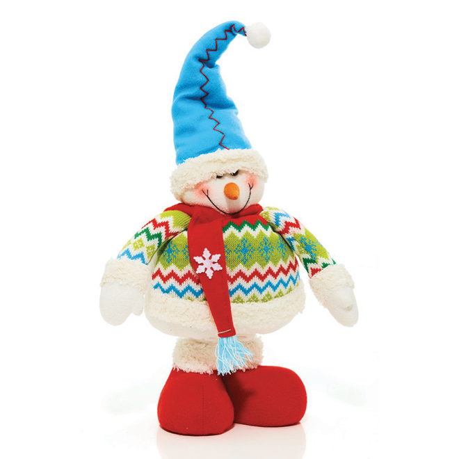 Figurine en peluche, bonhomme de neige, 27,95'' EG50-95331-2