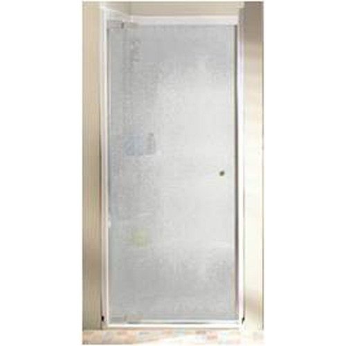 Porte de douche en verre sans cadre de Maxx, sur pivot, ouverture réversible, 69 po H.
