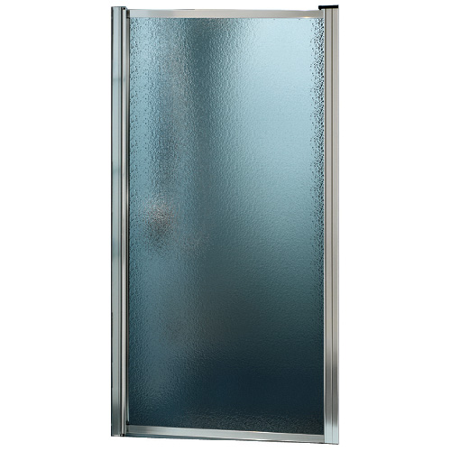 Porte de douche Maxx en verre perle, avec cadre, chrome, 24 3/4 po l. x 64 1/2 po H.