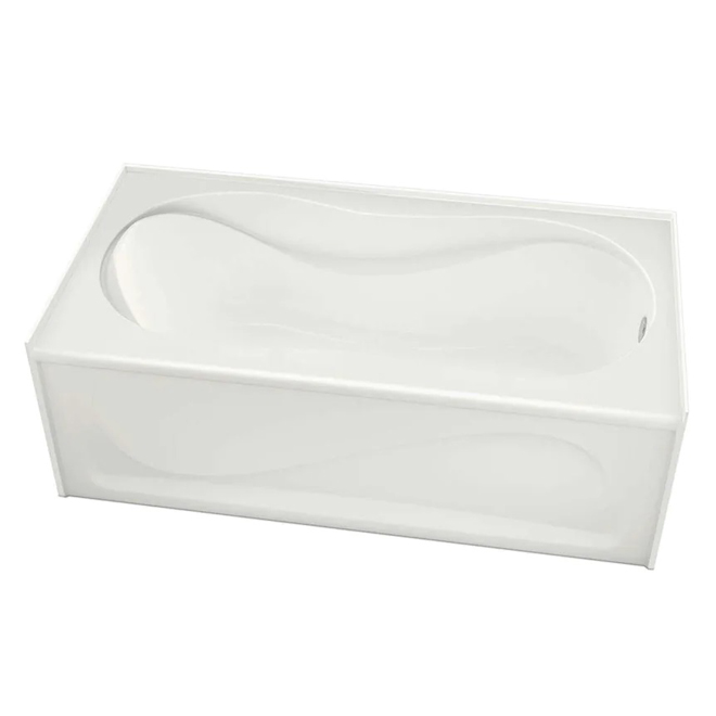Baignoire Cocoon de Maax avec drain à droite, 30 po x 60 po, acrylique, blanc