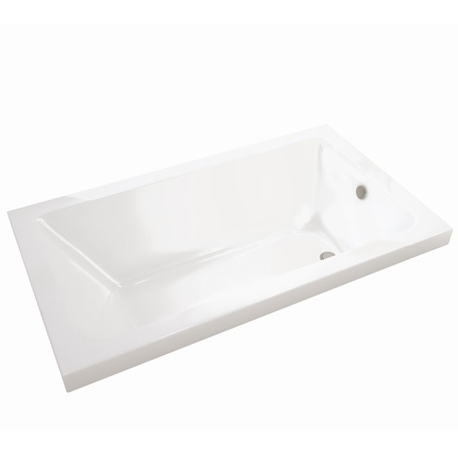 SkyBox Alcove Bath Tub - Acrylic - 36-in x 66-in - White