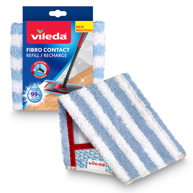 Remplacement des tampons de nettoyage de recharge en microfibre pour la  vadrouille Vileda 1-2