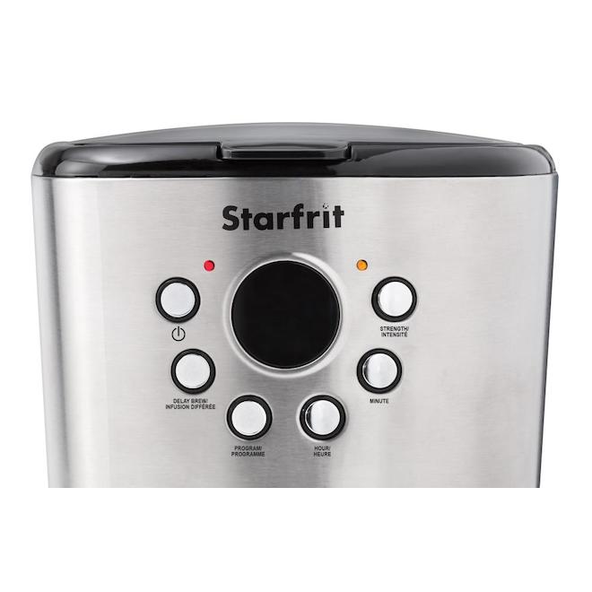 Starfrit 12-Cup Stainless Steel and Black Electric Coffee Maker | Réno ...