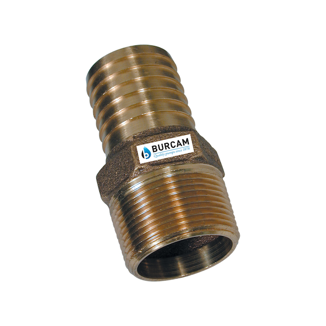 Burcam 1-in diameter Lead-Free Brass Adapter