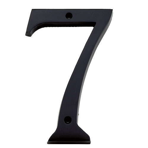 Taymor Classic Number 7 - 6-in - Aluminum - Black