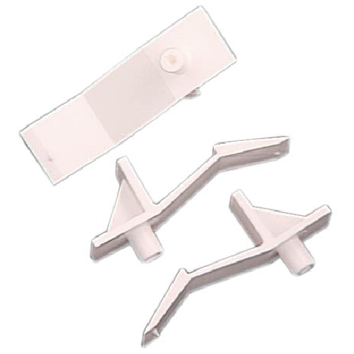 Richelieu Polypropylene Shelf Pins - White - 8 Per Pack -  1 25/32-in H x 1/2-in W
