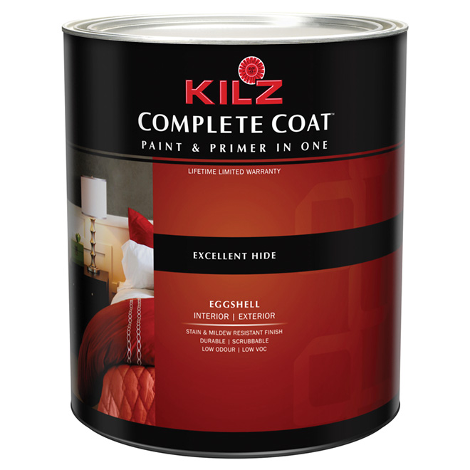 KILZ Coat" Interior/Exterior Paint Eggshell M593214C Réno