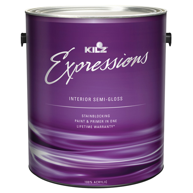KILZ Interior Latex Paint and Primer SemiGloss E515101C RénoDépôt