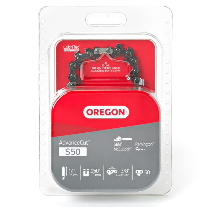 Oregon S50 AdvanceCut Replacement Chainsaw Chain - 3/8-in Pitch - 0.05-in Gauge - 14-in Bar Length