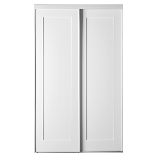 Colonial Elegance Times Square 3 1/2-in x 48-in x 80 1/2-in White MDF Interior Adjustable Sliding Door