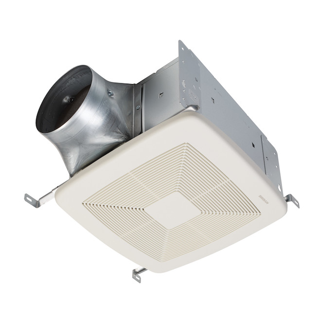 Broan QTDC Selectable Airflow 110 to 150 CFM White Bathroom Exhaust Fan  QTXE110150DC Réno-Dépôt