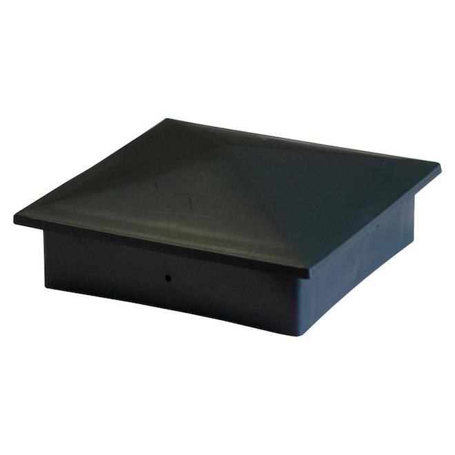 KoolRay 4in x 4in 1Pack Black Plastic Fence Post Cap C050404 RénoDépôt