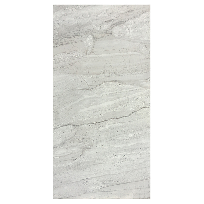 TROY Porcelain Tiles 12" x 24" 8/Box Grey 1224NORWAYICE RénoDépôt