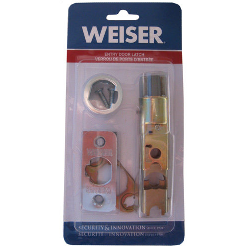 Weiser Knob Replacement Latch - Entrance Door - Adjustable - 2 3/8-in and 2 3/4-in