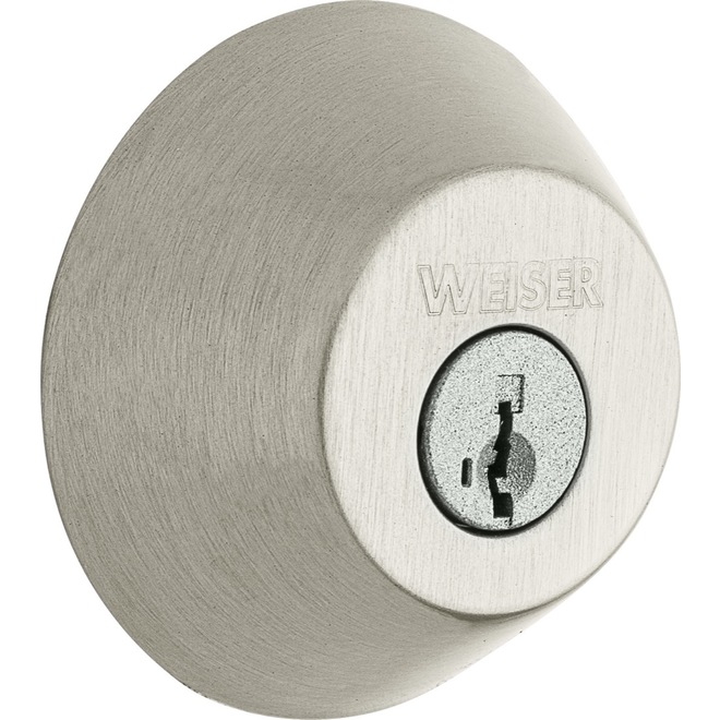 Weiser Single-Cylinder Deadbolt - Welcome Home Series - Satin Nickel