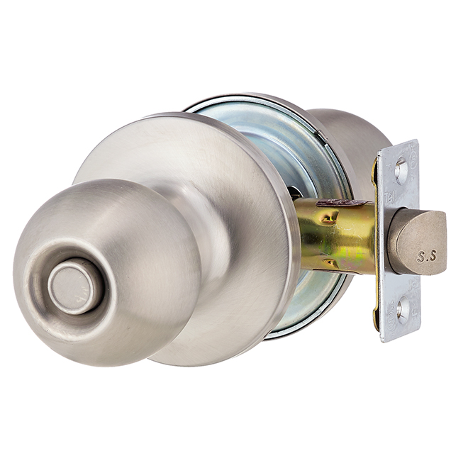 TELL Private Door Knob Adjustable Latch Stainless Steel CLC10052