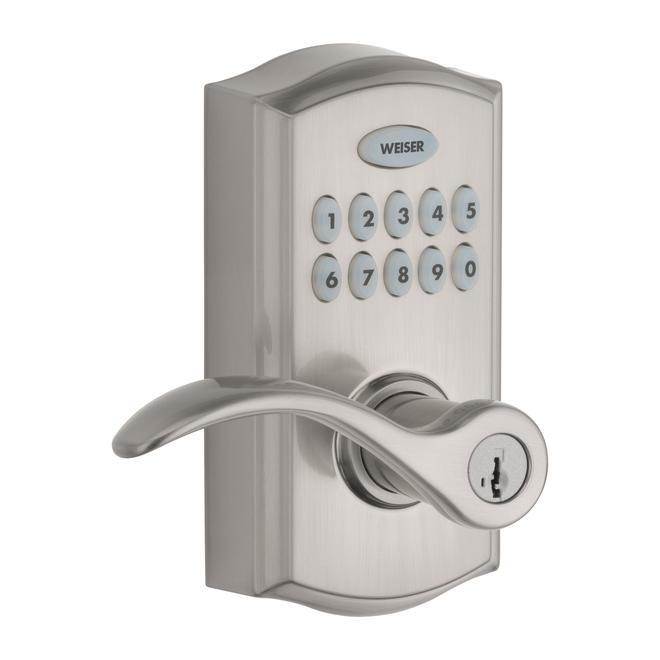 Smartcode Electronic Lever - Brushed Nickel