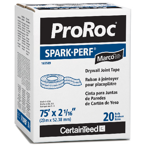 CertainTeed Marco Spark-Perf Drywall Joint Tape - 2 1/16-in x 75-ft - Perforated Paper