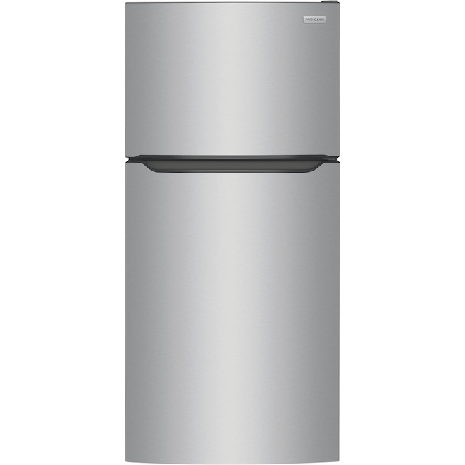 Réfrigérateur à congélateur supérieur 20 pi³ Frigidaire, acier