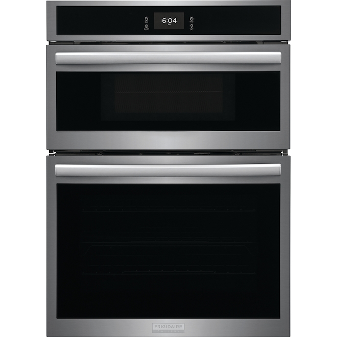Frigidaire Gallery 30-in Wall Oven and Microwave Combination Steam and Self-Cleaning Stainless Steel -7-Ft³
