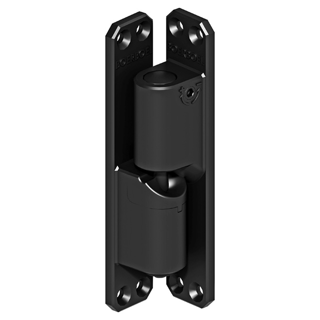 Boerboel Fence Gate Centre Mount Hinges Aluminum Black 2Pack