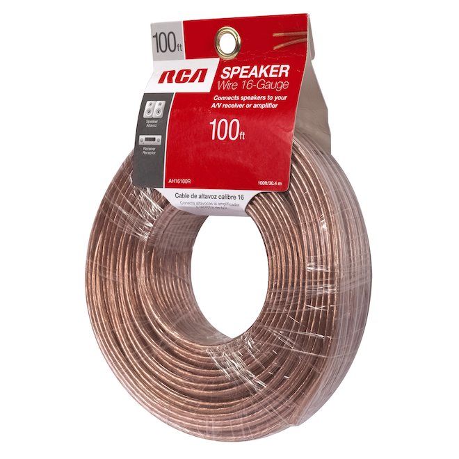 RCA Speaker Wire Copper and PVC 100ft 16Gauge AH16100R1V RénoDépôt