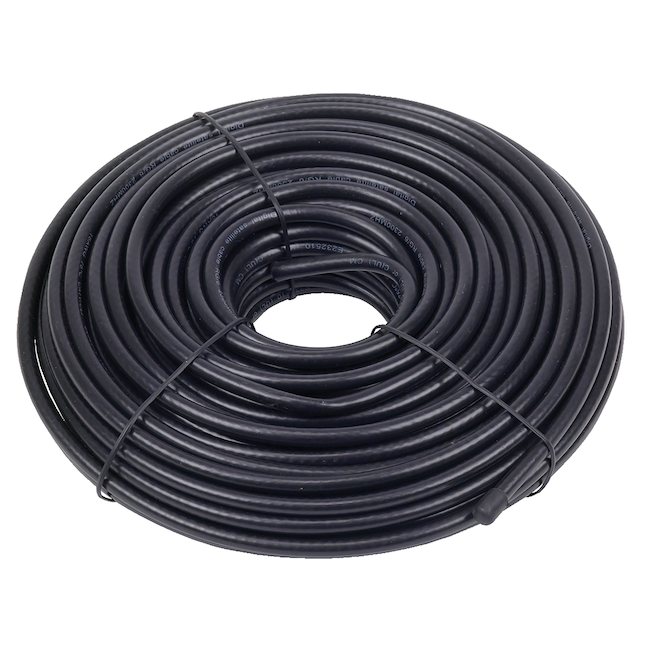 Câble coaxial RG6, 100', noir