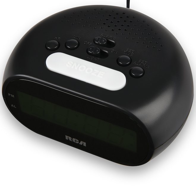 RCA Alarm Clock LED Black RCD20A1 RénoDépôt