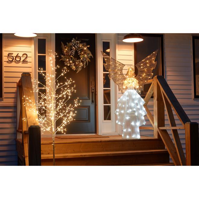 Arbre illuminé décoratif Holiday Living autoportant avec lumières