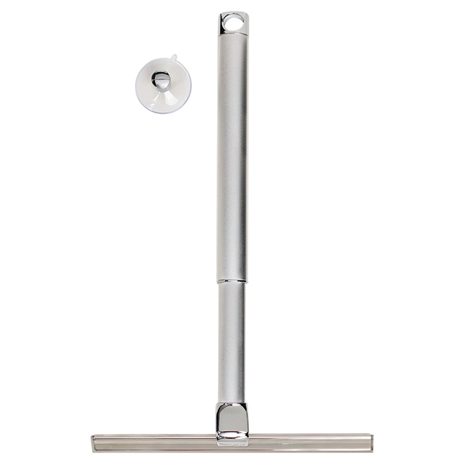 Stainless Steel Shower Squeegee with Telescoping Handle Extends to